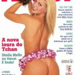 Playboy Sheila Mello dançarina da banda É o Tcham peladinha na Playboy